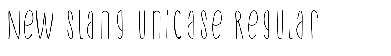 New Slang Unicase Regular