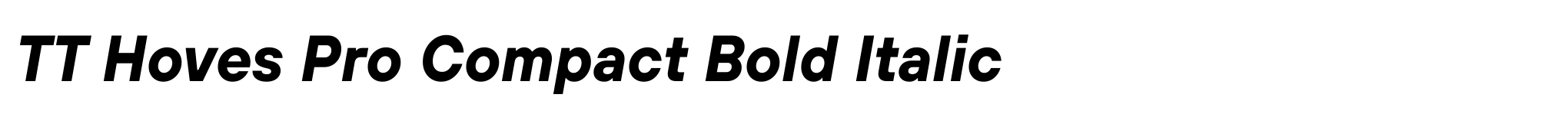 TT Hoves Pro Compact Bold Italic image