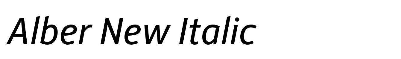 Alber New Italic