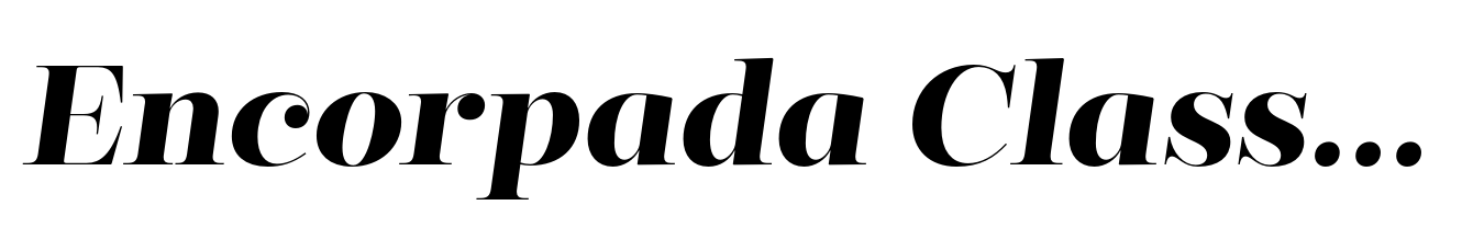 Encorpada Classic Bold Italic