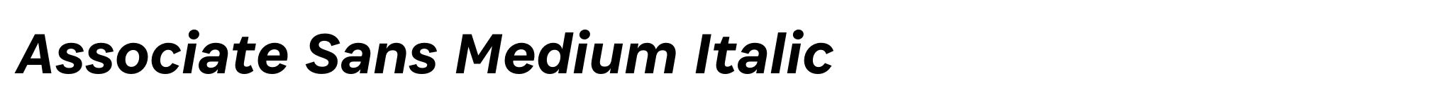 Associate Sans Medium Italic image