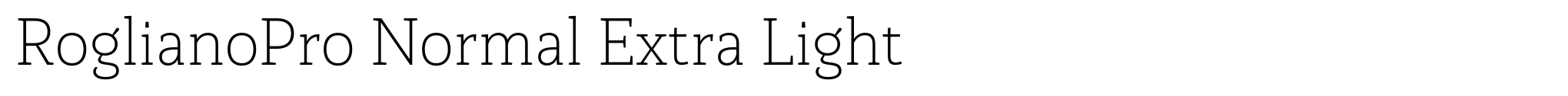 RoglianoPro Normal Extra Light image