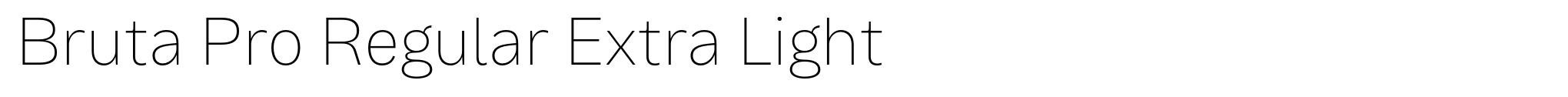 Bruta Pro Regular Extra Light image