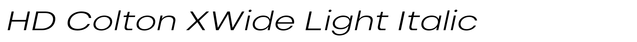 HD Colton XWide Light Italic image