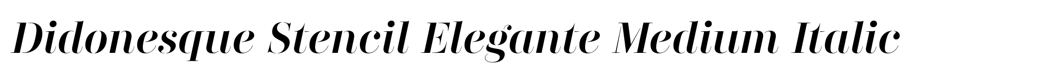 Didonesque Stencil Elegante Medium Italic image