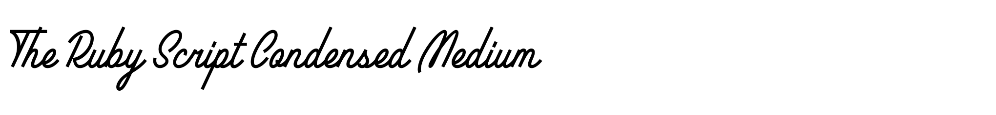 The Ruby Script Condensed Medium image
