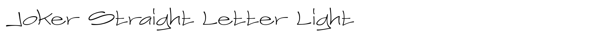 Joker Straight Letter Light image