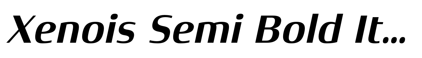 Xenois Semi Bold Italic