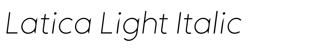 Latica Light Italic