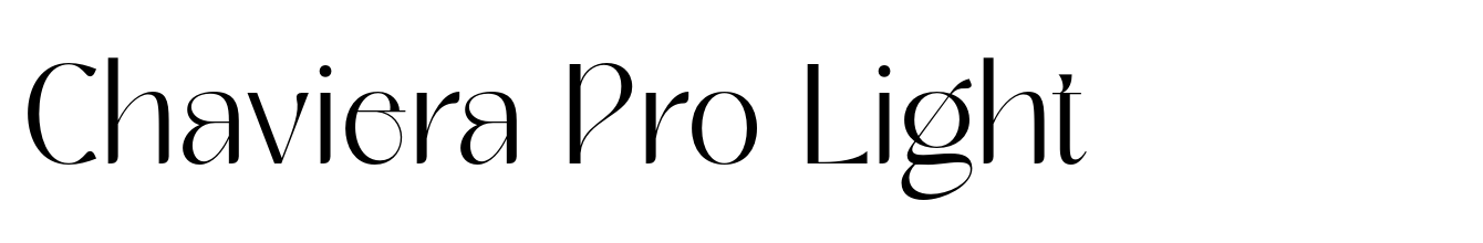 The Chaviera pro font is perfect for various projects like logos
