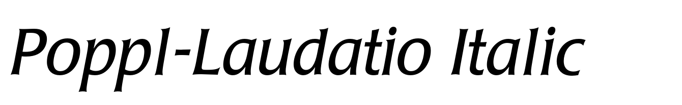 Poppl-Laudatio Italic