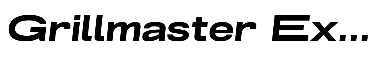 Grillmaster Extended Extra Bold Italic
