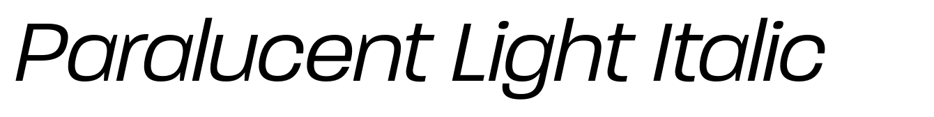 Paralucent Light Italic