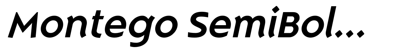 Montego SemiBold Italic