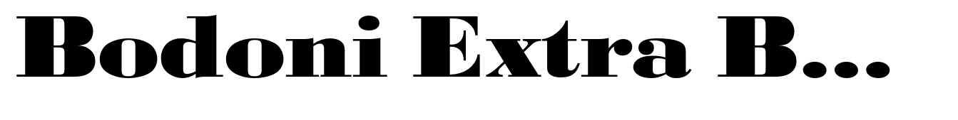 Bodoni Extra Bold Extra Wide