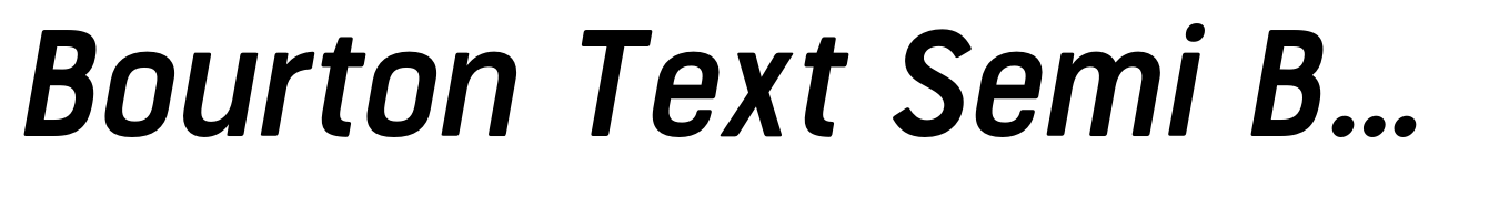 Bourton Text Semi Bold Narrow Italic