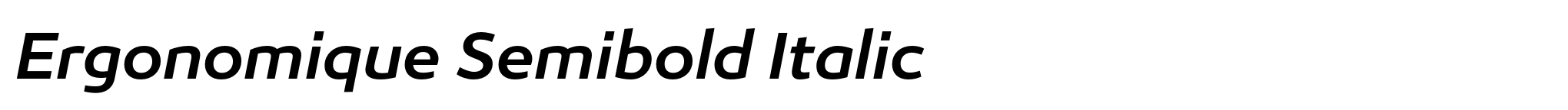 Ergonomique Semibold Italic image