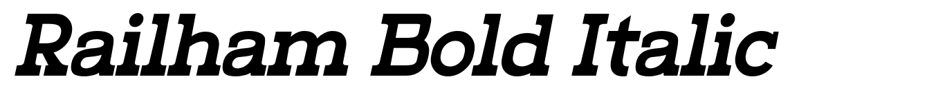 Railham Bold Italic