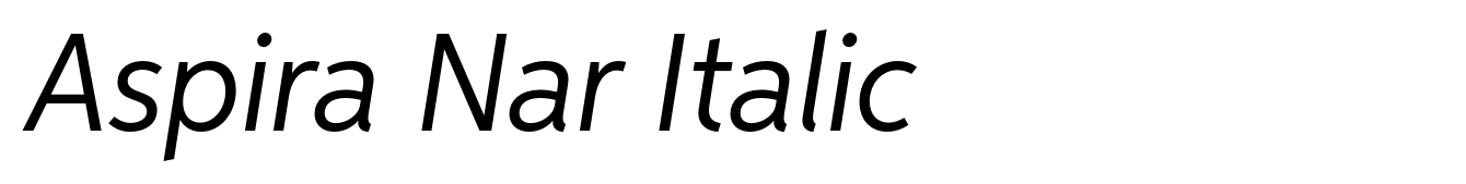 Aspira Nar Italic