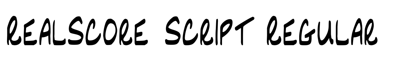 RealScore Script Regular Font | Webfont & Desktop | MyFonts