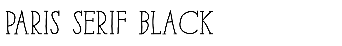 Paris Serif Black
