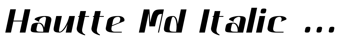 Hautte Md Italic Sm Expanded