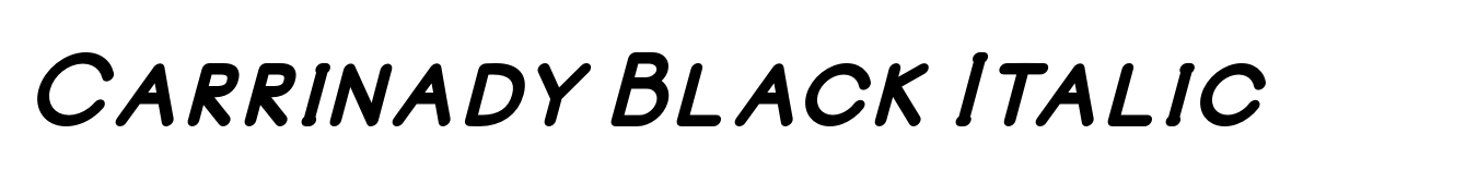 Carrinady Black Italic