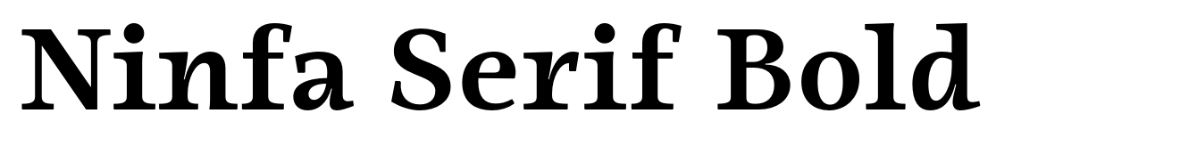 Ninfa Serif Bold