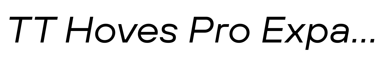 TT Hoves Pro Expanded Italic