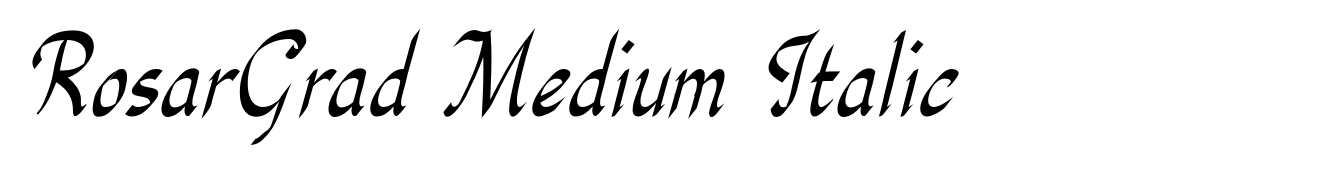 RosarGrad Medium Italic