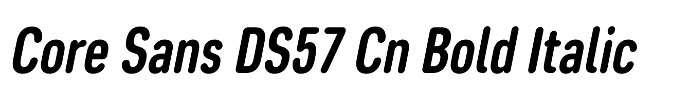 Core Sans DS57 Cn Bold Italic