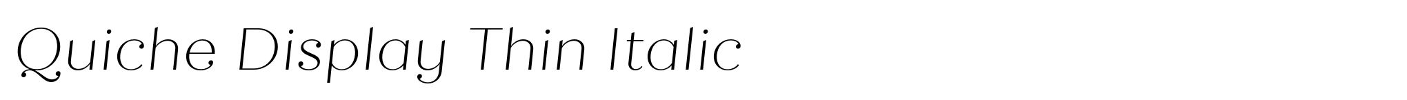 Quiche Display Thin Italic image