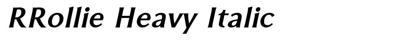 RRollie Heavy Italic