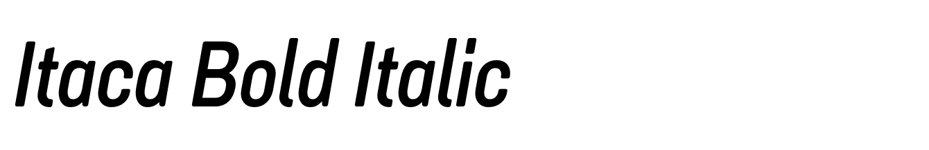 Itaca Bold Italic