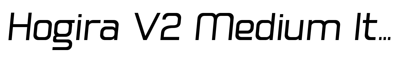 Hogira V2 Medium Italic