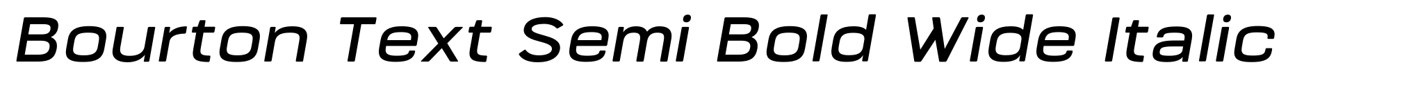 Bourton Text Semi Bold Wide Italic image
