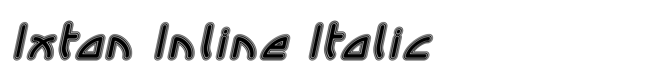 Ixtan Inline Italic