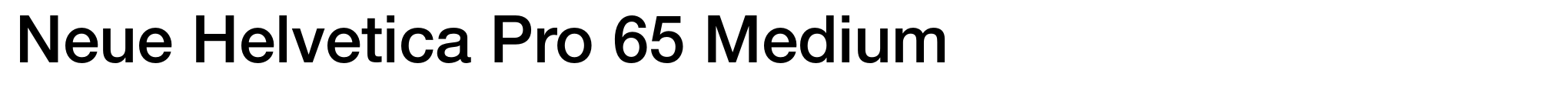 Neue Helvetica Pro 65 Medium image