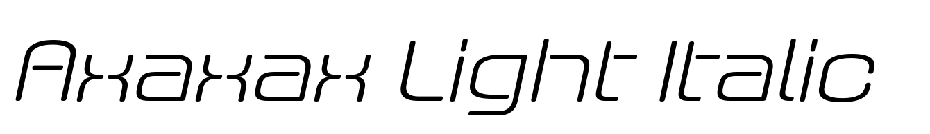 Axaxax Light Italic