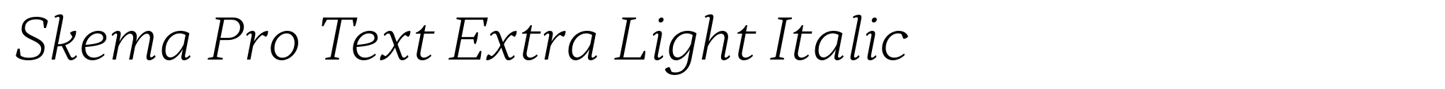 Skema Pro Text Extra Light Italic image