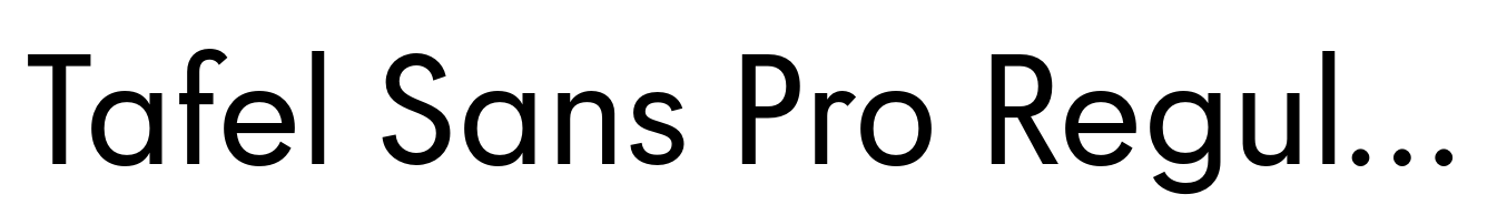Tafel Sans Pro Regular