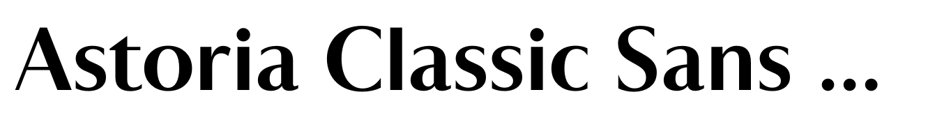 Astoria Classic Sans Medium