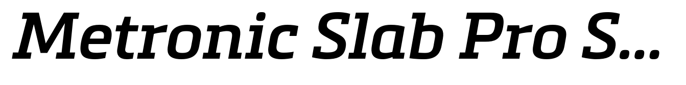 Metronic Slab Pro Semi Bold Italic