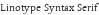 Linotype Sintaxis Serif