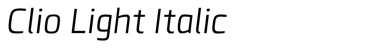Clio Light Italic