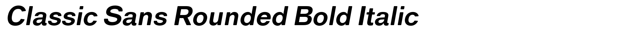 Classic Sans Rounded Bold Italic image