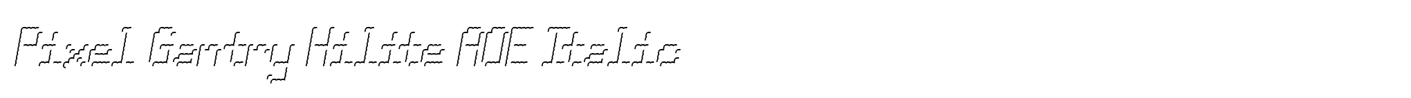 Pixel Gantry Hilite AOE Italic image