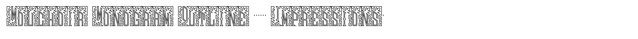 Mouchoir Monogram Outline (10000 Impressions) image