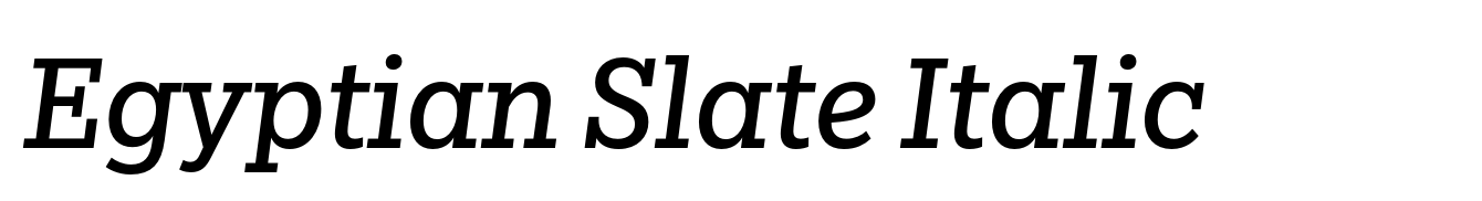 Egyptian Slate Italic