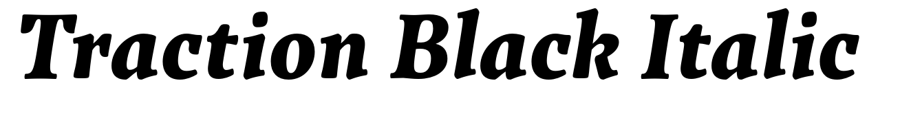 Traction Black Italic